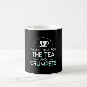 Mig här för teaen och Crumpetsälskareskjortan Kaffemugg