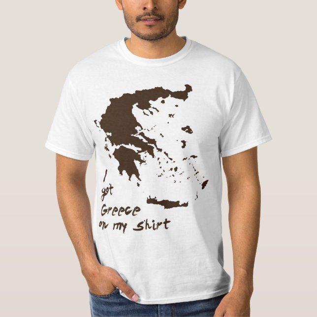 Mig harGrekland fett på min skjorta Tee Shirt (Framsida)
