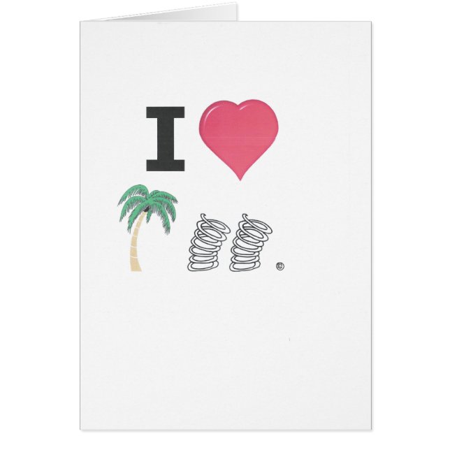 Mig Hart Palm Spring Hälsningskort (Framsidan)