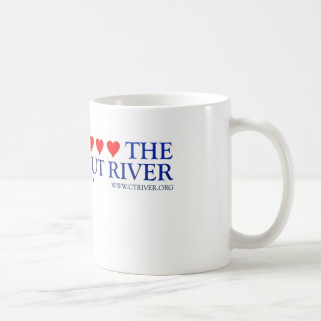 Mig <heart> den Connecticut River muggen Kaffemugg (Höger)