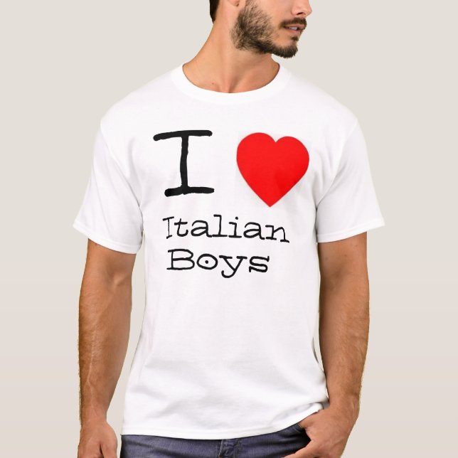 Mig *heart*italienarepojkar tee shirt (Framsida)