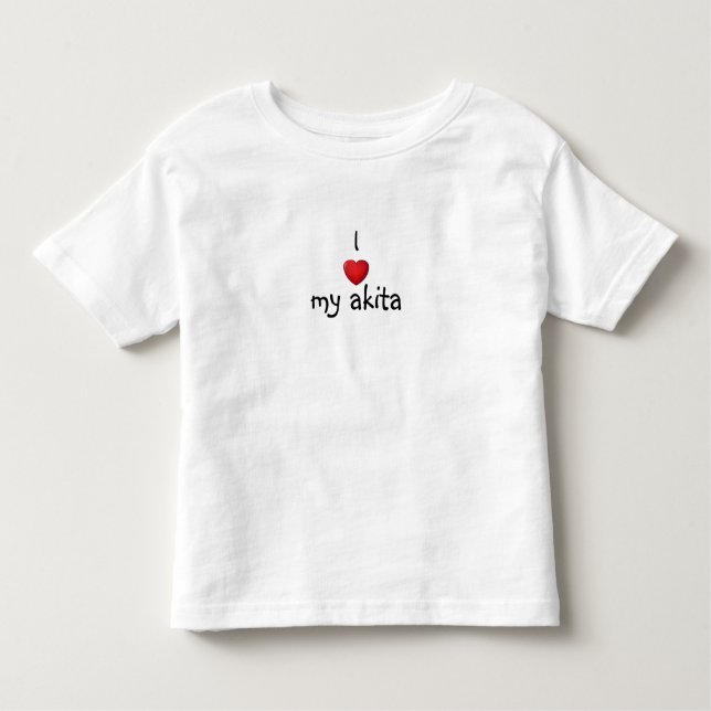 Mig *heart* min akita tee shirt (Framsida)