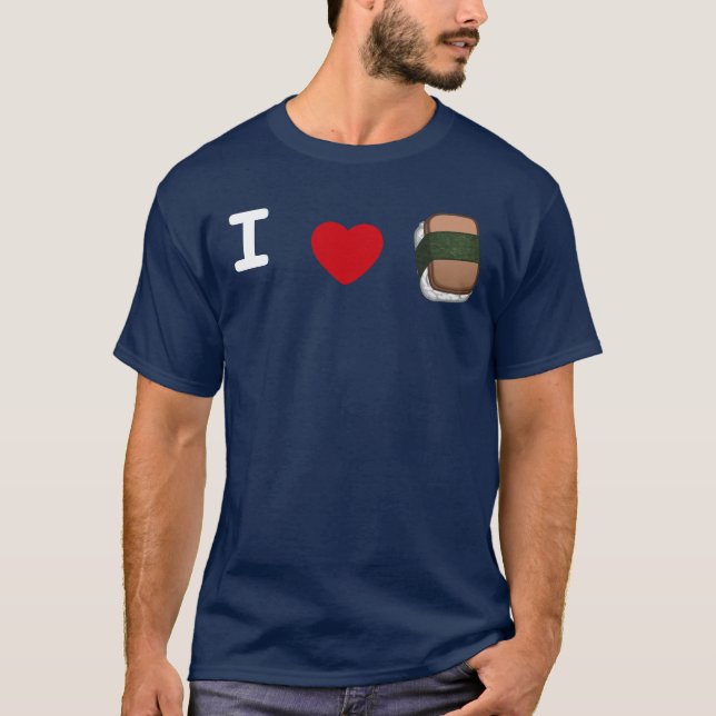 Mig *heart*Musubi T-tröja (mörk) Tee Shirt (Framsida)