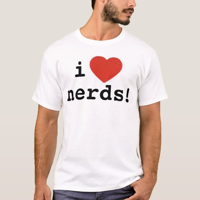 mig *heart*nerds! t shirt (Framsida)
