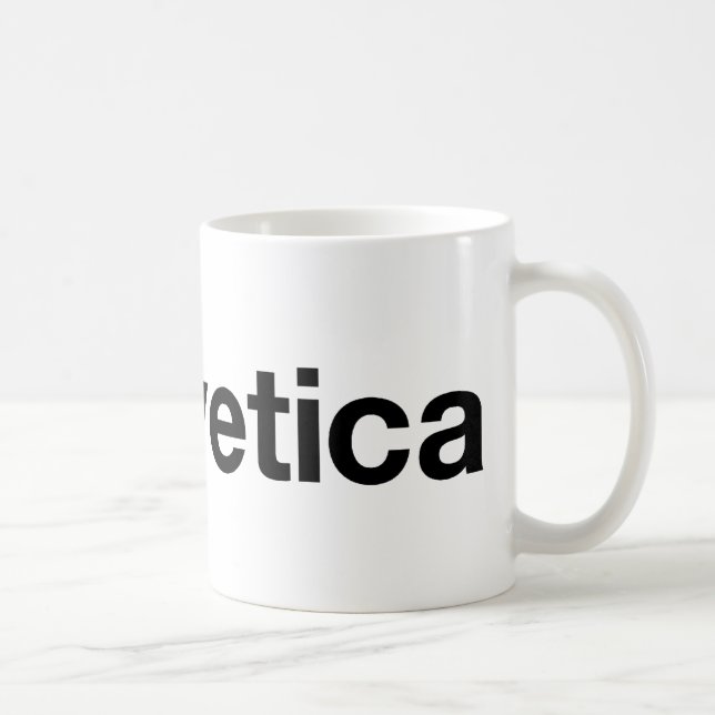 Mig Helvetica hjärta Kaffemugg (Höger)