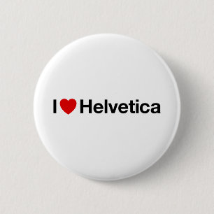 Mig Helvetica hjärta Knapp