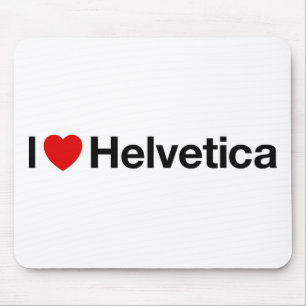 Mig Helvetica hjärta Musmatta