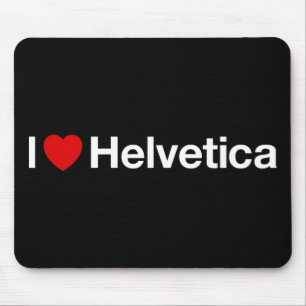 Mig Helvetica hjärta Musmatta