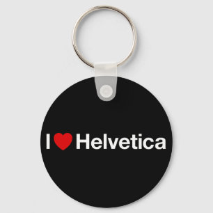Mig Helvetica hjärta Nyckelring
