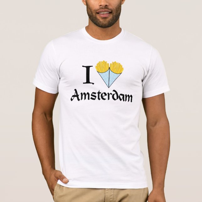 Mig hjärta Amsterdam Tee Shirt (Framsida)