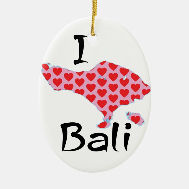 Mig hjärta Bali Julgransprydnad Keramik (Framsidan)