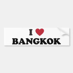 Mig hjärta Bangkok Thailand Bildekal