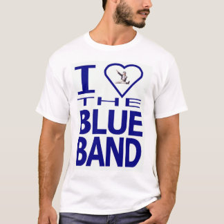 Mig hjärta blåttmusikbandet tee