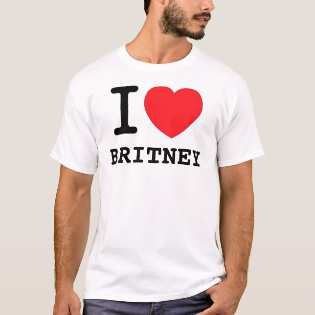 Mig (hjärta) Britney T-shirt (Framsida)