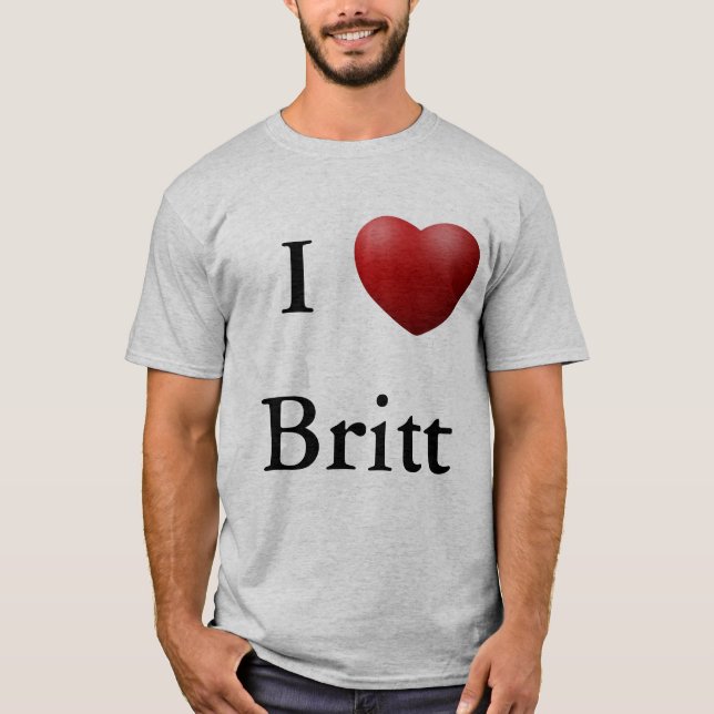 Mig hjärta Britt Tee Shirt (Framsida)