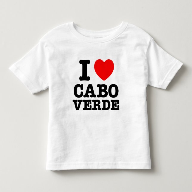 Mig hjärta Cabo Verde T Shirt (Framsida)