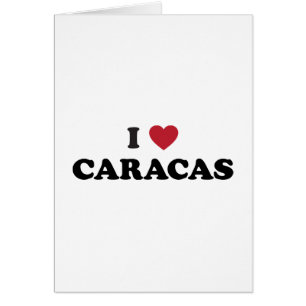 Mig hjärta Caracas Venezuela Hälsningskort
