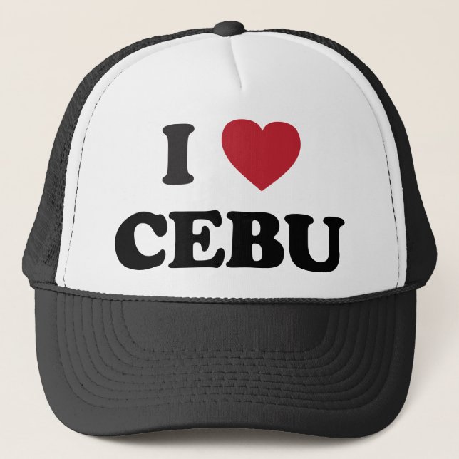 Mig hjärta Cebu Philippines Truckerkeps (Framsida)