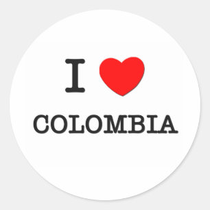 MIG HJÄRTA COLOMBIA RUNT KLISTERMÄRKE
