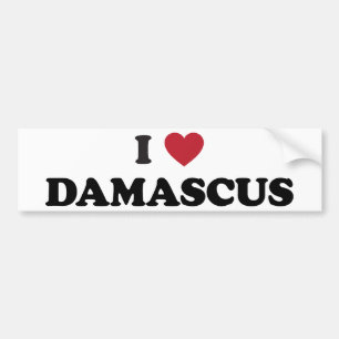 Mig hjärta Damascus Syrien Bildekal