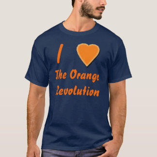 Mig (hjärta) den orange revolutionen tee shirt