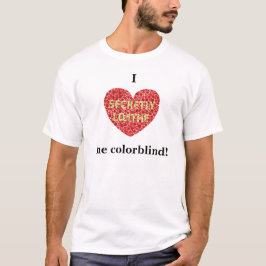 Mig hjärta det colorblind tee shirt