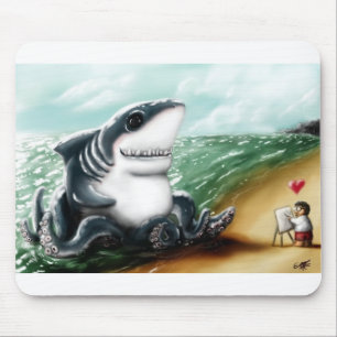 Mig hjärta dig Sharktopus Musmatta