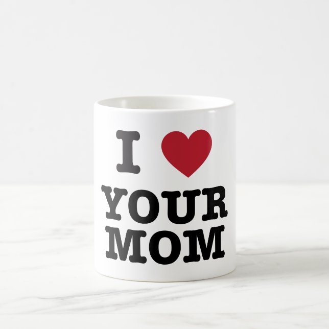 Mig hjärta din mamma kaffemugg (Center)