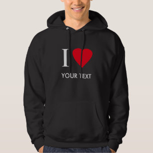 MIG HJÄRTA (din text) Hoodie