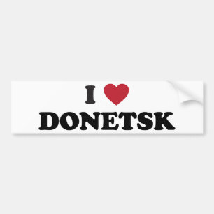 mig hjärta Donetsk Ukraina Bildekal