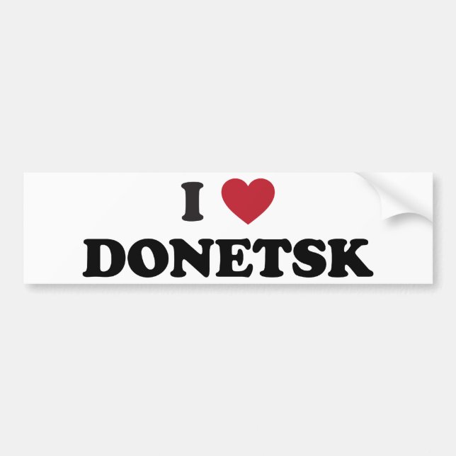 mig hjärta Donetsk Ukraina Bildekal (Framsidan)