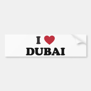 Mig hjärta Dubai United Arab Emirates Bildekal