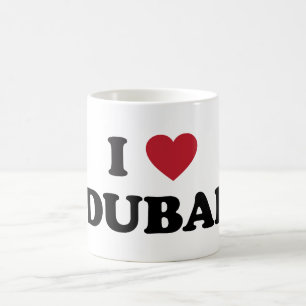 Mig hjärta Dubai United Arab Emirates Kaffemugg