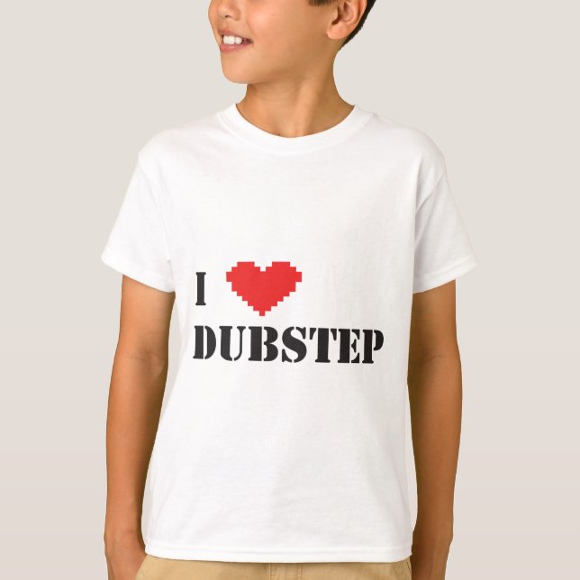 mig hjärta Dubstep T-shirt (Framsida)