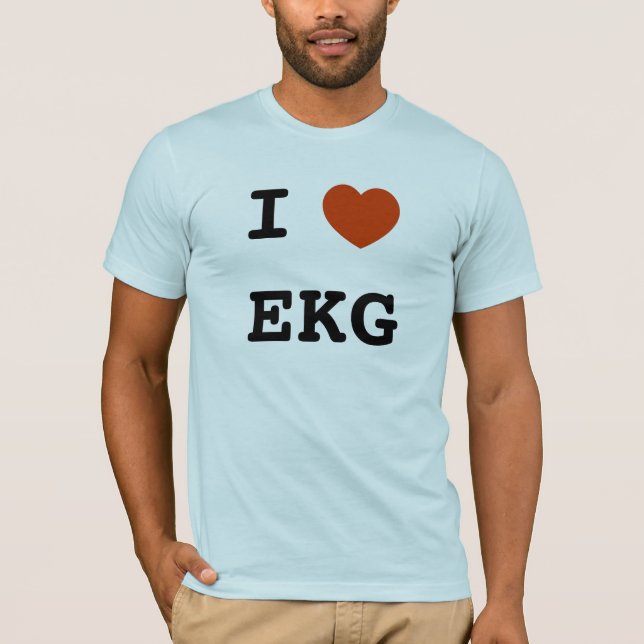 Mig hjärta EKG T-shirt (Framsida)