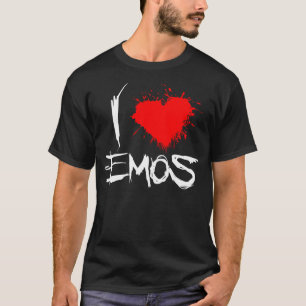 Mig hjärta Emos Tee Shirt