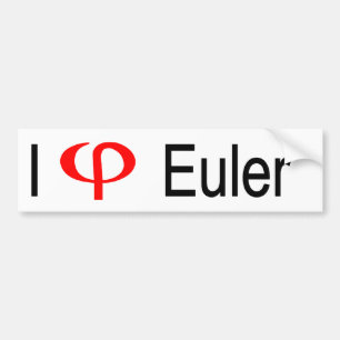 Mig hjärta Euler Bildekal