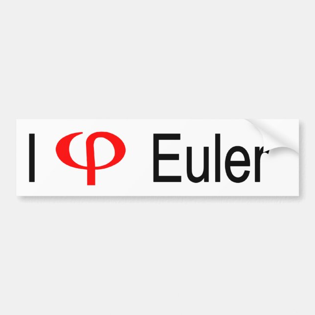 Mig hjärta Euler Bildekal (Framsidan)