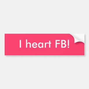 Mig hjärta FB! Bildekal