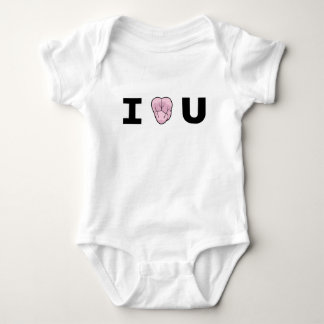"Mig [Hjärta-Forma-Kindtanden} U-" babyranka Tee