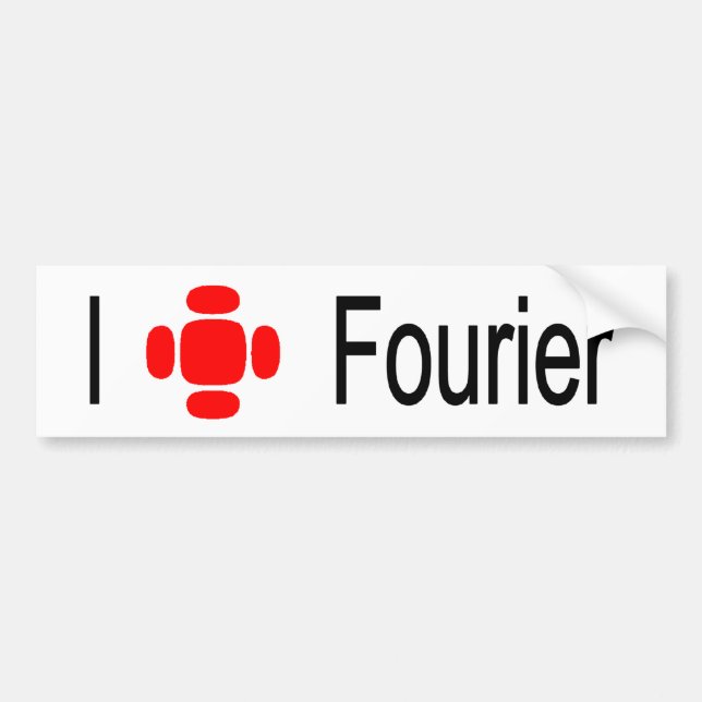 Mig hjärta Fourier Bildekal (Framsidan)