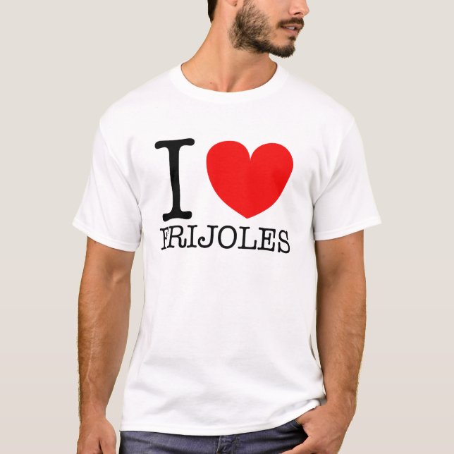 mig hjärta FRIJOLES T-shirt (Framsida)