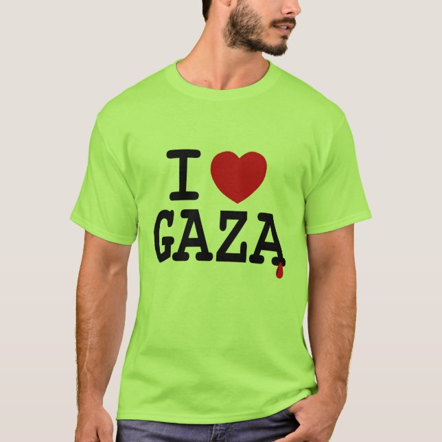 MIG HJÄRTA GAZA T SHIRT (Framsida)
