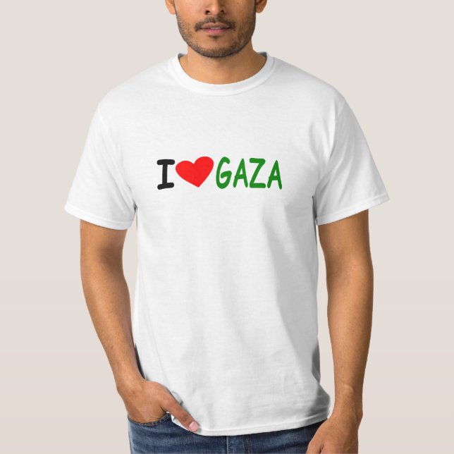 Mig hjärta Gaza T Shirt (Framsida)