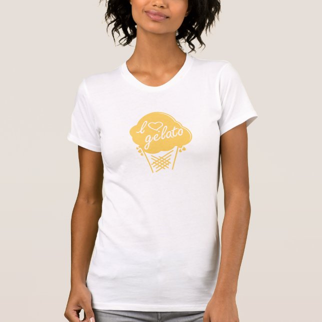 Mig hjärta Gelato Tee Shirt (Framsida)