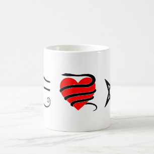 Mig hjärta (Girt med en orm) Thelema Kaffemugg