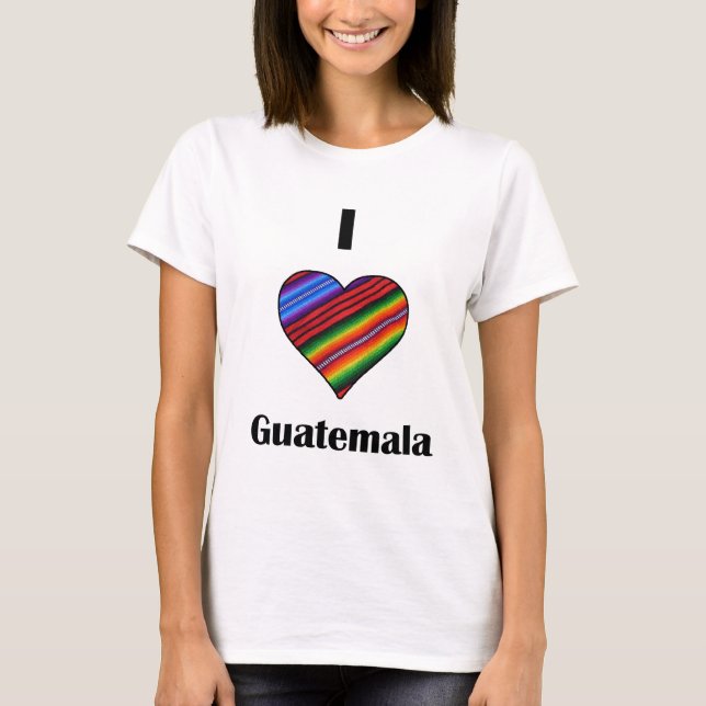 Mig hjärta Guatemala Tipico T-shirt (Framsida)