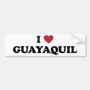 Mig hjärta Guayaquil Ecuador Bildekal