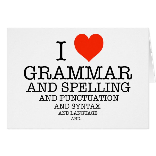 Mig hjärta hälsningskort (Framsidan Horizontal)