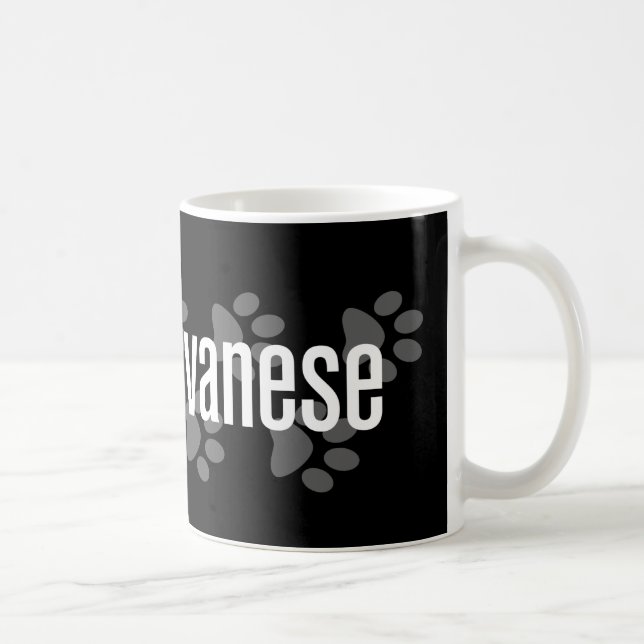 Mig (hjärta) Havanese Kaffemugg (Höger)